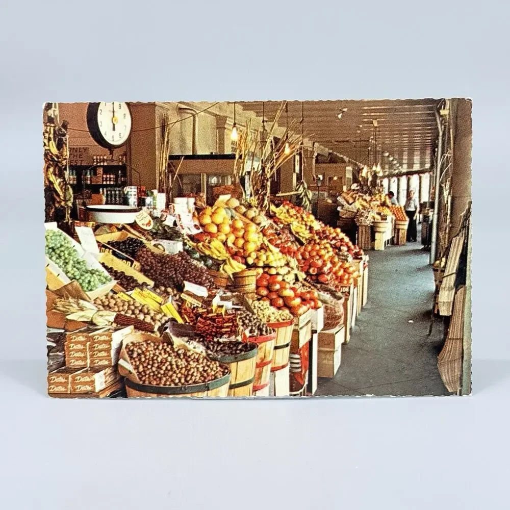 The French Market New Orleans Louisiana Vintage Blank Unused Postcard